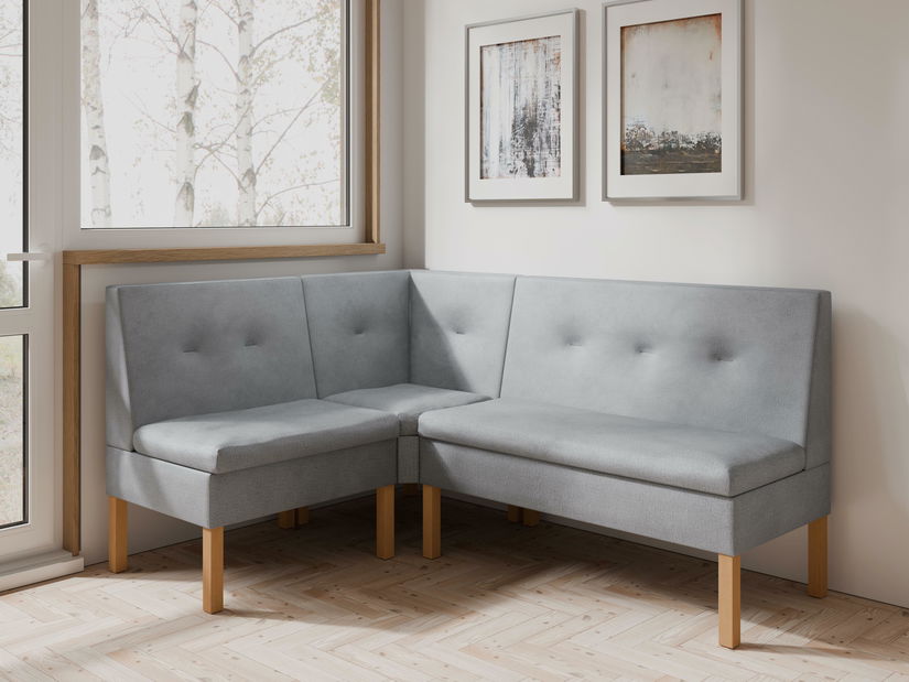 Kuhinjska kutna klupa Paryd 140x200 (siva)