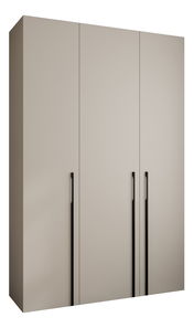 Ormar za garderobu 160 cm Carmela 50-3 (kašmir + crna)