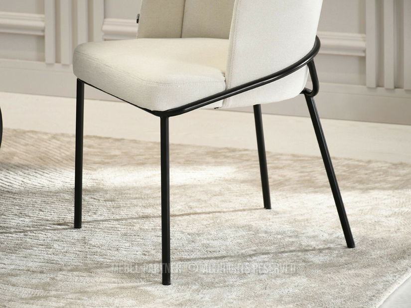 Jedálenská stolička Continuara (krémová + čierna)