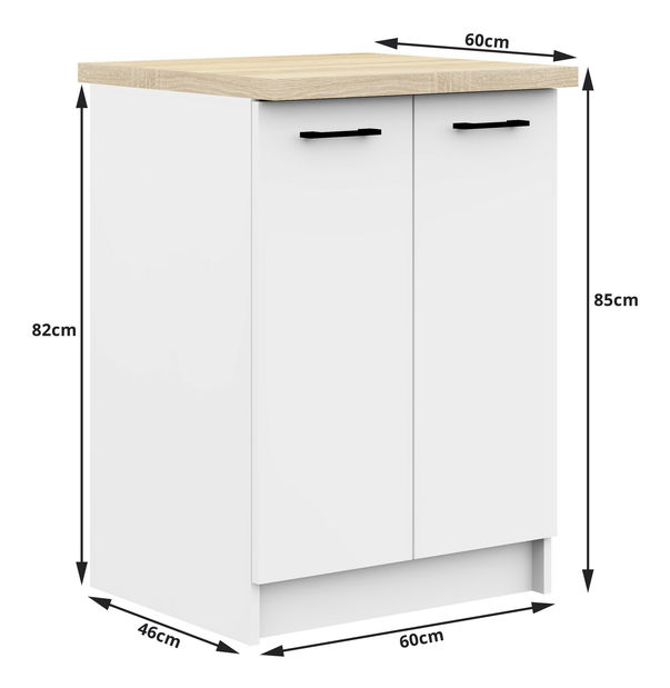 Kuchynská zostava 240 cm Ozara II (biela)