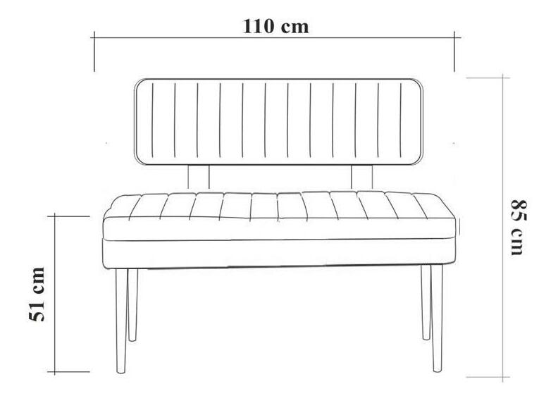 Bancă Vinoretta 1 (Nuc + Albastru închis)