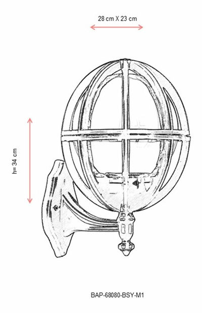 Kültéri fali lámpa Delisa (fekete)