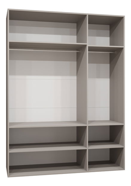 Dulap de haine 150 cm Mirabella 3 (Cașmir + Cașmir)