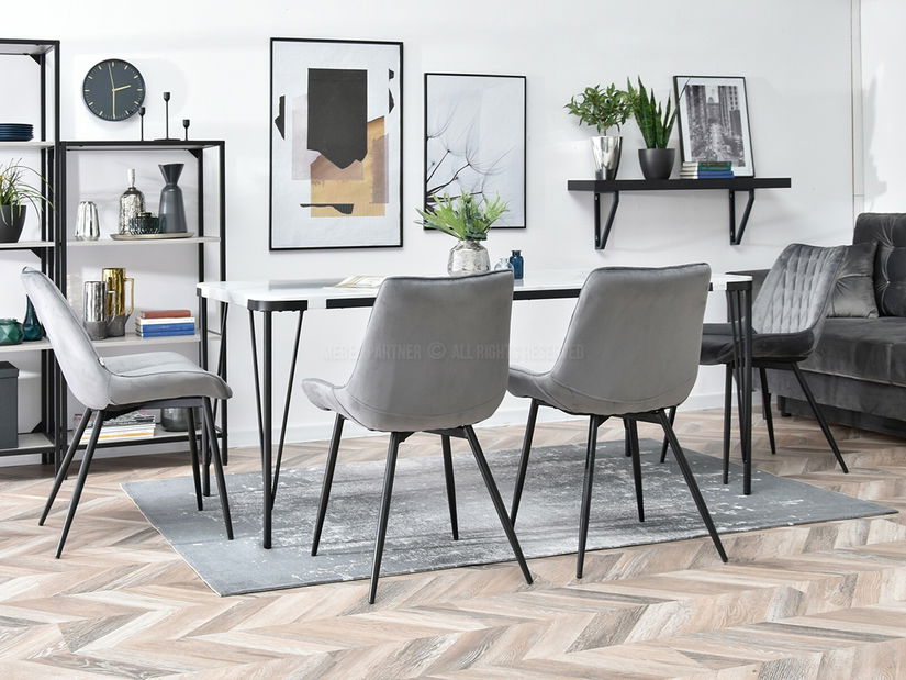 Szék Aron (szürke + réz)