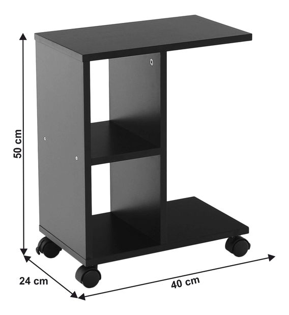 Măsuță servire Abaris (negru) *resigilat