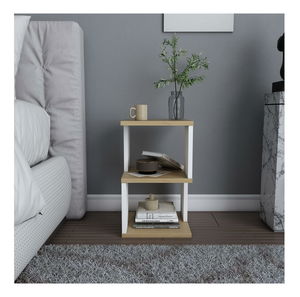 Noptieră Caramello (stejar + alb) *vânzare stoc