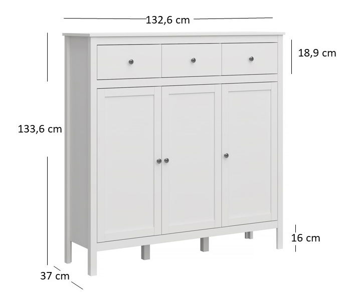 Komoda Olna (bijela)