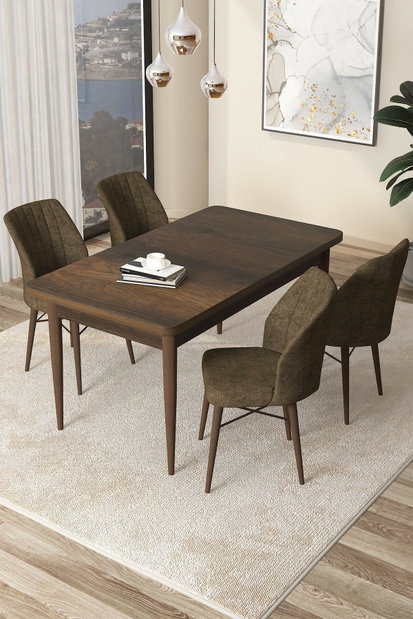 Set dining Arpo (nuc baroc + maro) (pentru 4 persoane)