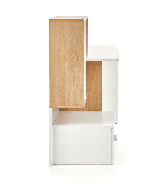 PC asztal Georgia (arany tölgy + fehér)