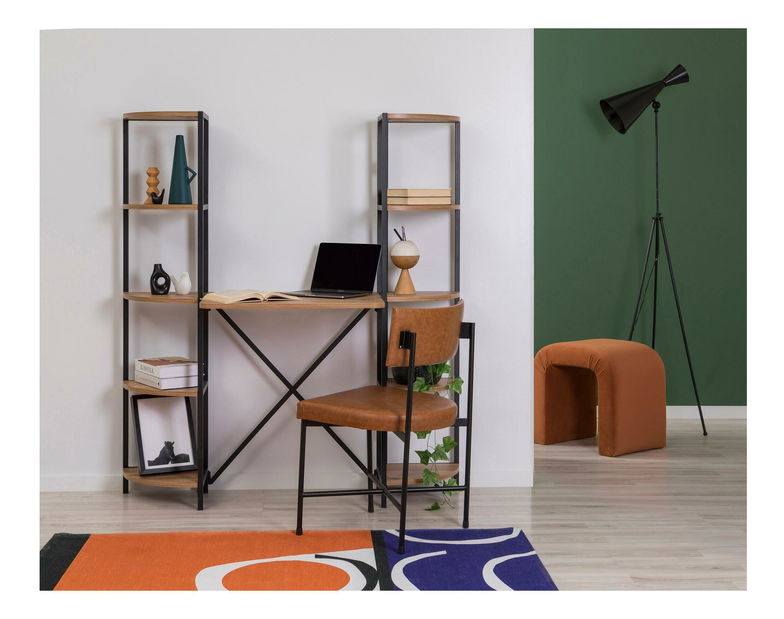 Písací stôl Punale 1 (borovica atlantická + čierna)