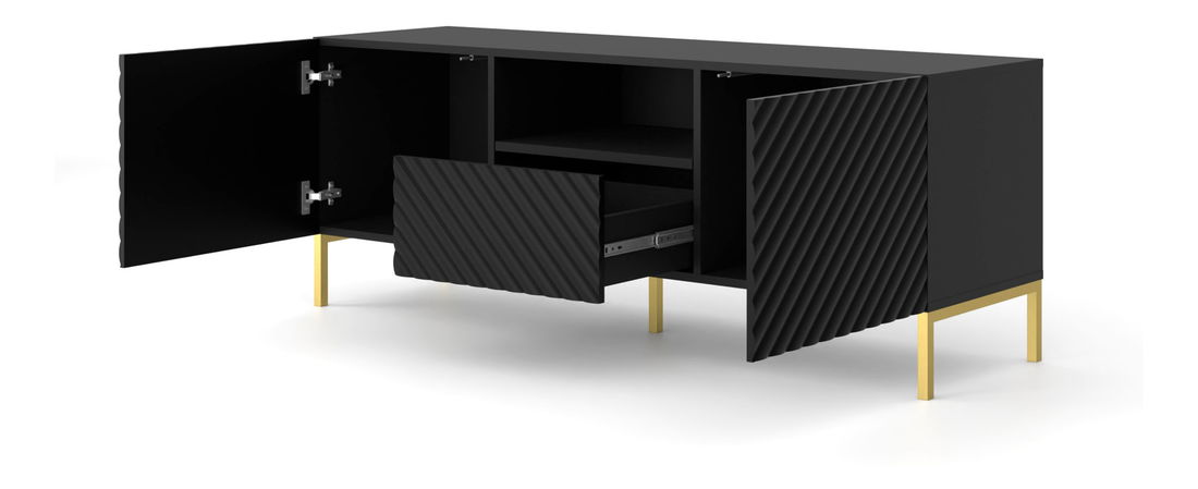 Masă TV/Dulap Surfy 3D (Negru)