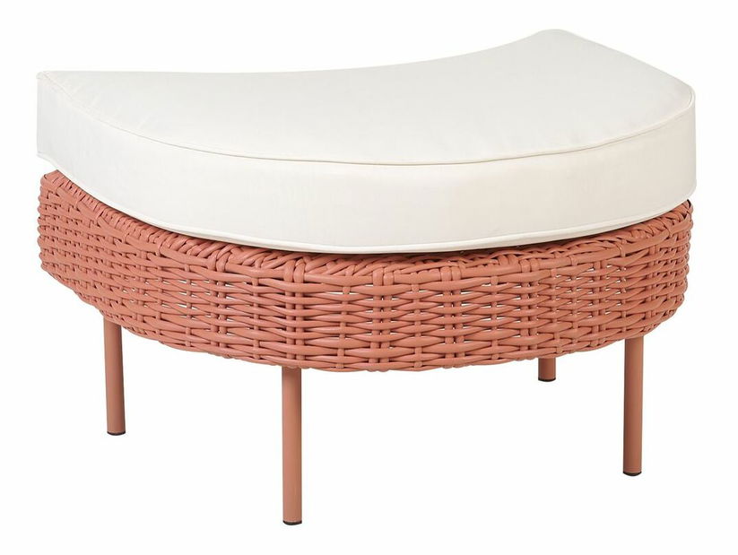 Fotoliu de grădină cu taburete Al (roz)