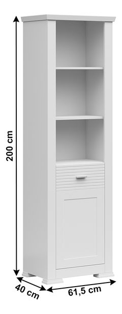 Regál Aryness 1D (biela)