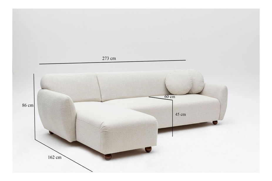 Colțar Edoletta 1 (S) (alb)