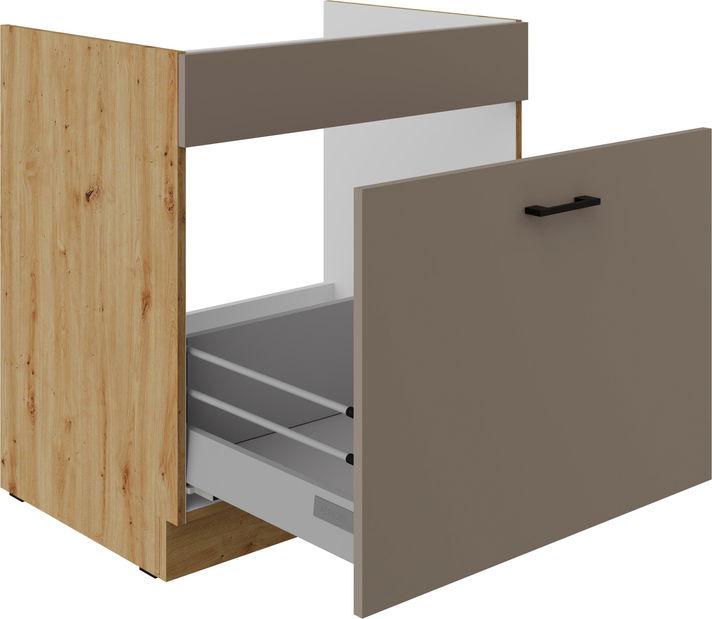 Donji kuhinjski ormarić ispod sudopera Barb 80 ZL 1S BB (hrast artisan)