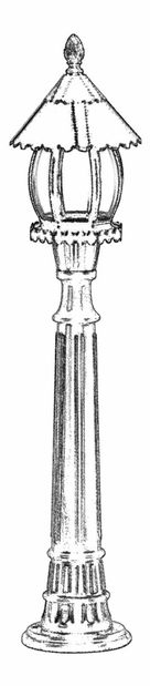 Kültéri állólámpa Audrey (fekete)