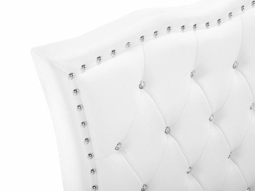 Pat pentru copii 90 cm MATH (cu spațiu de depozitare) (cu somieră) (alb)