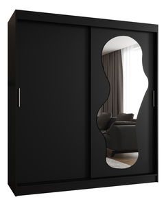 Dulap de haine 180 cm Ulta (Negru)