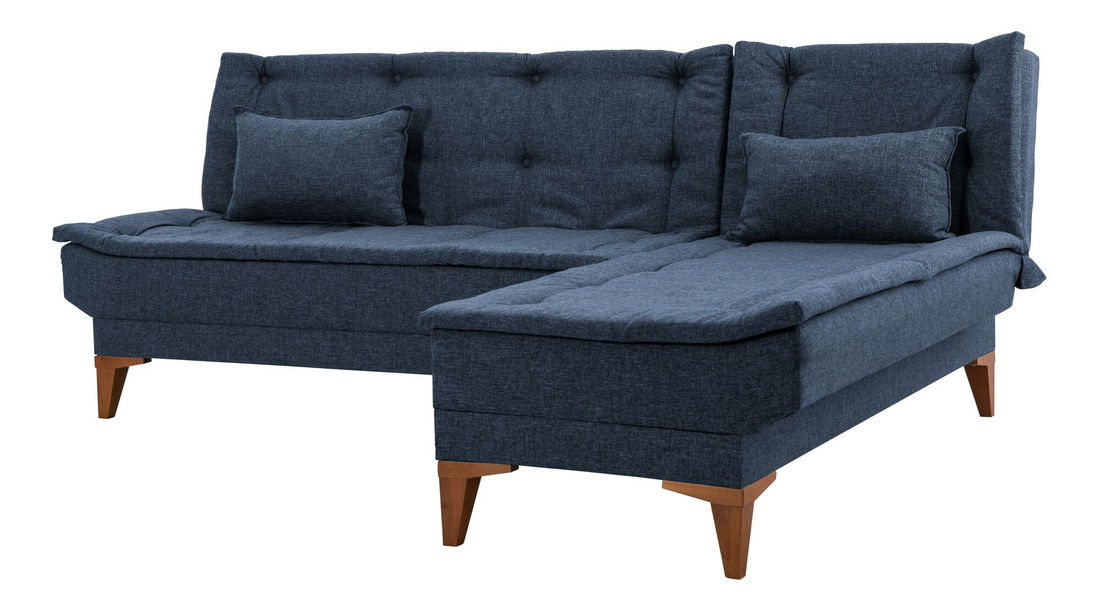 Rohová sedačka Santic (tmavomodrá)