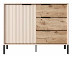 Komoda Rastafa D3S (dub vikingský + béžová)