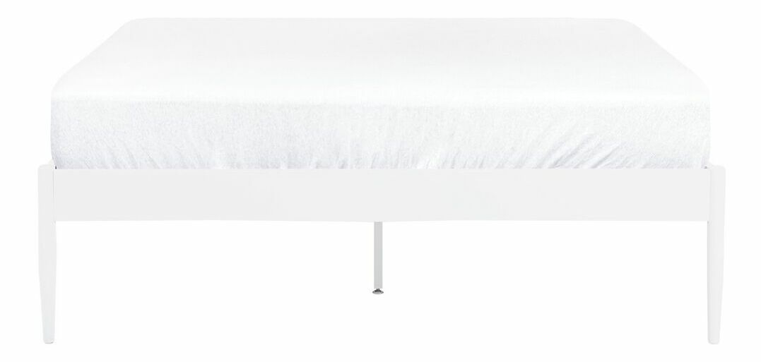 Pat matrimonial 140 cm Victoire (alb) (cu somieră)