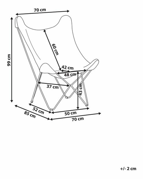 Fotoliu Nybza (maro)