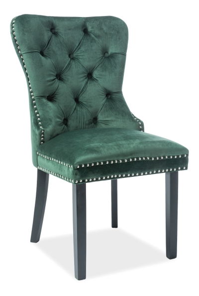 Blagovaonska stolica Aurore Velvet (zelena)