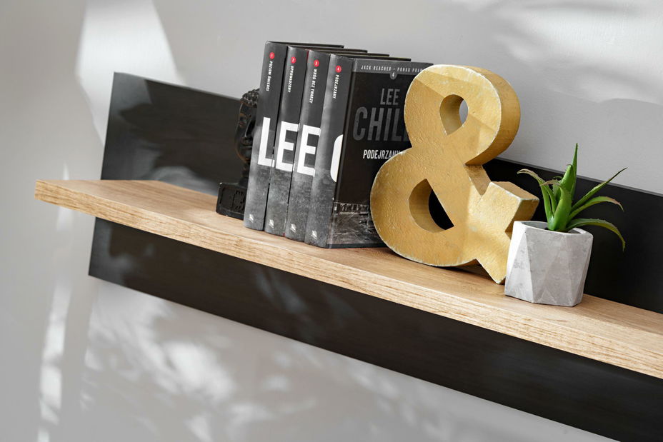 Mobilier living Salk (stejar ribbeck + negru)