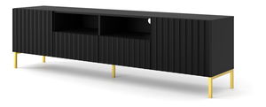 TV stolić/ormarić 200 2D2S Warsaw (crna + zlatna)