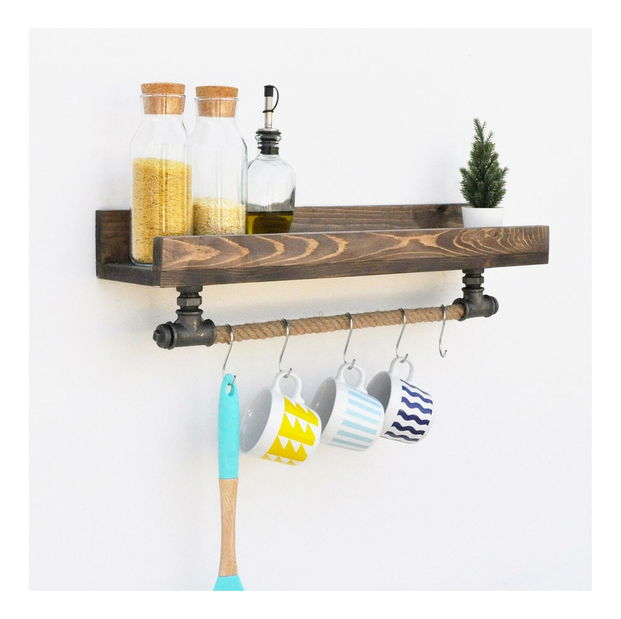 Polica Nenanu 16 (čierna)