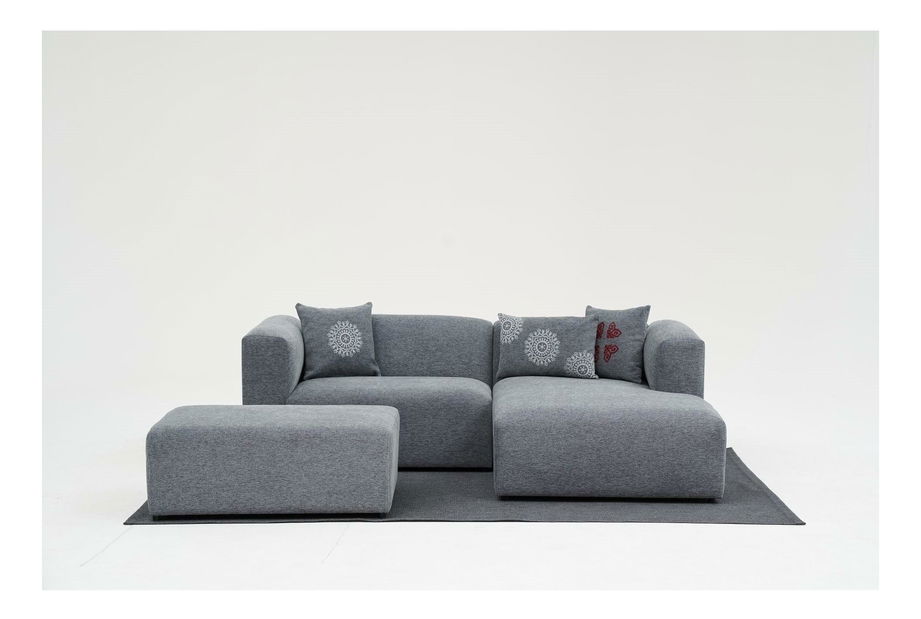 Sarok ülőgarnitúra Lillybeth (J) (szürke)