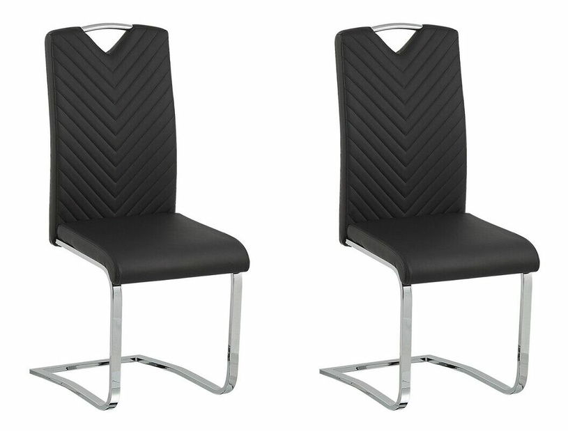Set 2 ks. jedálenských stoličiek PINACCO (čierna)