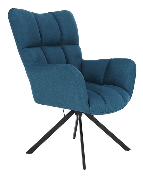 Dizajnerska fotelja Komand (petrolej)