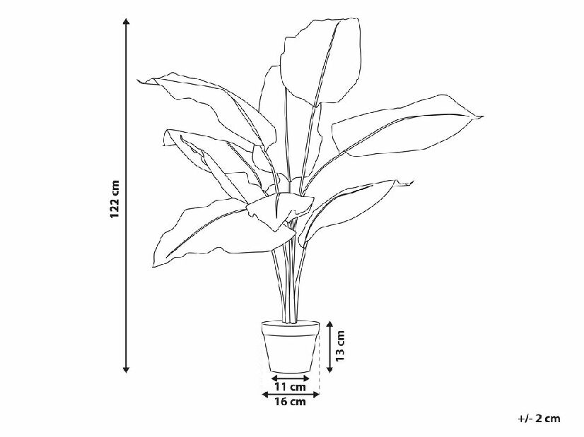 Umelá rastlina 122 cm DIFBY