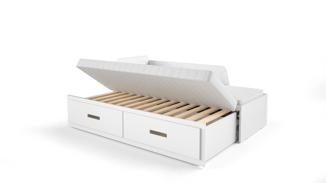 Rozkladacia postel Moana (biela) (bez matraca)