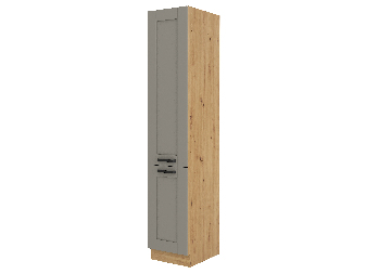 Dulap de bucătărie pentru alimente Lucid 40 DK 210 2F (Stejar artisan + claygrey)