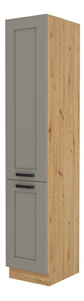 Dulap de bucătărie pentru alimente Lucid 40 DK 210 2F (Stejar artisan + claygrey)