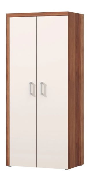 Šatníková skriňa Salford S1 (slivka + krémová)