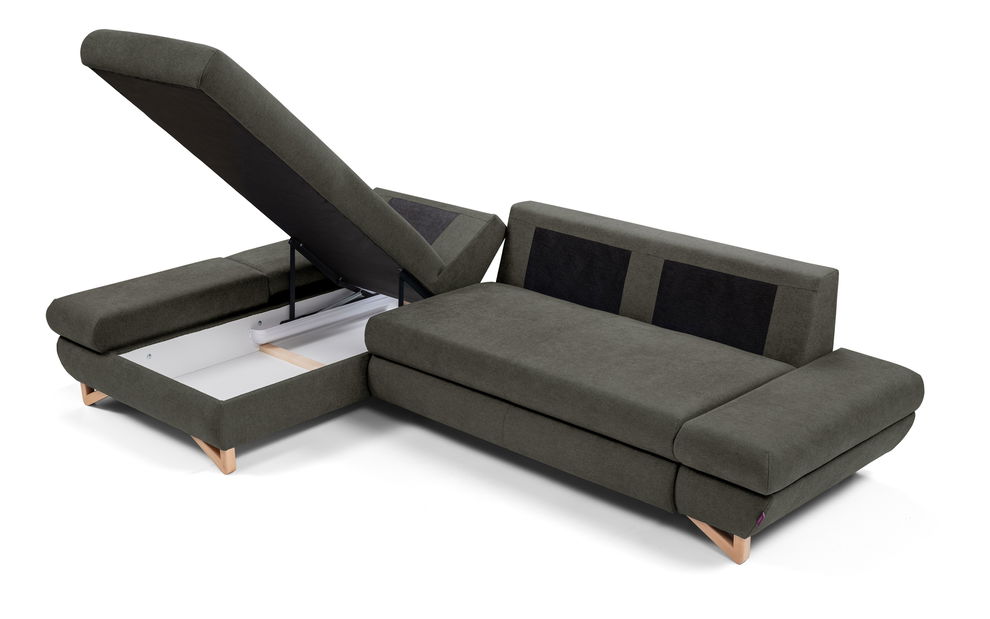 Colțar Aveley (gri inchis) (S)