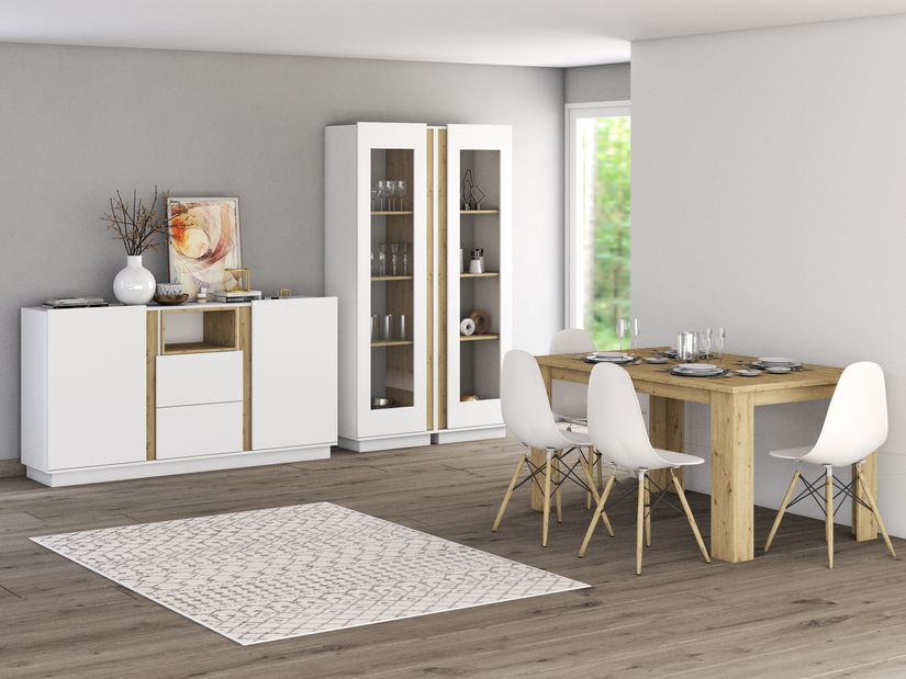 Vitrin Gabrielle 02 (artisan tölgy + fehér)