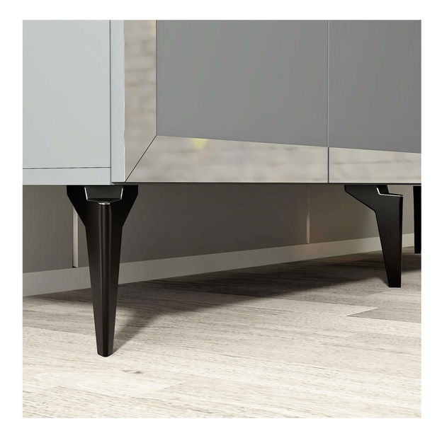 Szekrény Muvuta 1 (antracit + ezüst) 