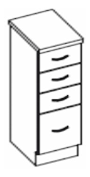 Dolná kuchynská skrinka Lewis 40 D 4S ZB