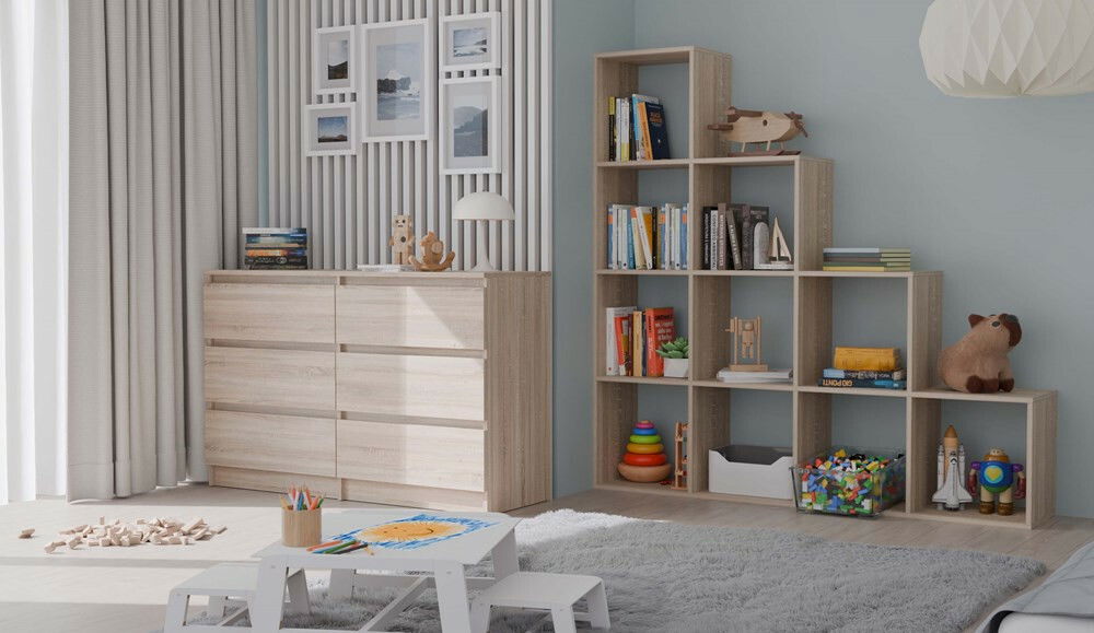 Regál Respeto 4 (dub sonoma)