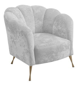 Fotoliu Tejer  (gri + auriu)