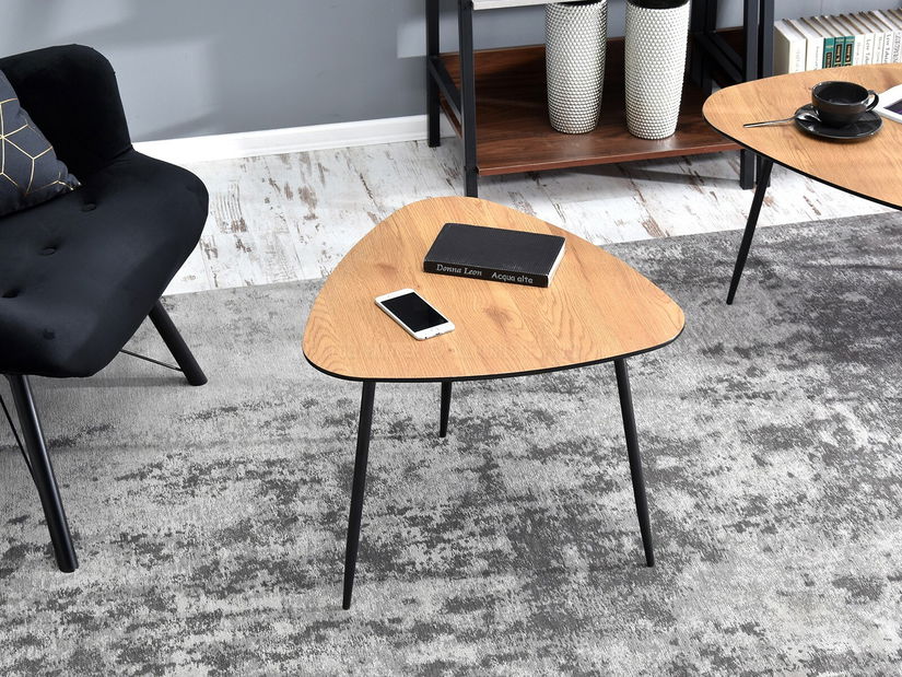 Măsuță de cafea Rossi S (stejar + negru)