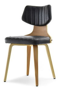 Stolička Iris (dub čierny + dub)