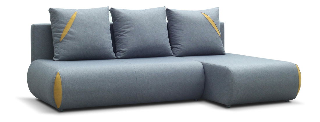 Rohová sedačka Clanea (sivá) (P)