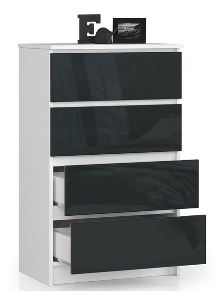 Comodă Kalista IV (Grafit lucios)