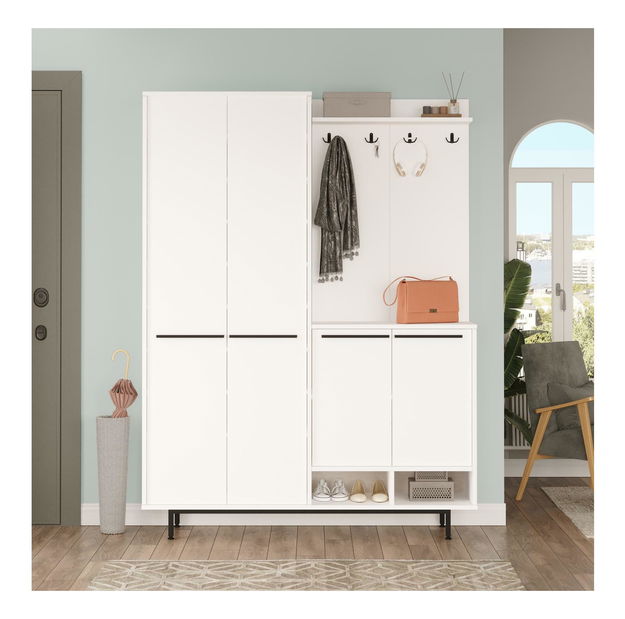 Set za predsoblje Opuntia 1 (bijela)