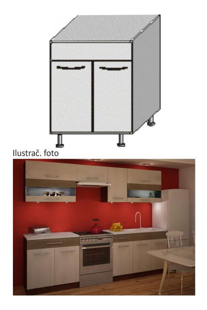 Donji kuhinjski ormarić ispod sudopera DZ Tempo Kondela Igo